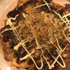 市販粉要らずのお好み焼き♡長芋代わりにお豆腐で♪